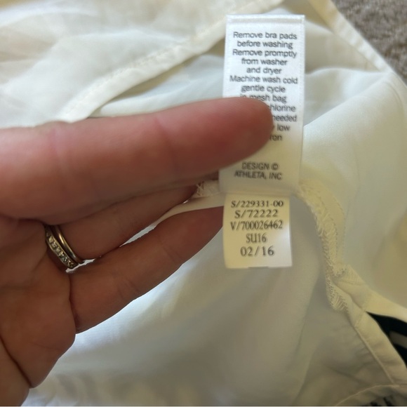 Athleta IKAT BLOOM RIPPLE MAXI DRESS black white sleeveless sundress size XL - Picture 9 of 13